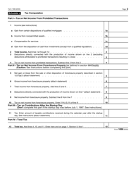 IRS Form 1066 &quot;U.S. Real Estate Mortgage Investment Conduit (Remic) Income Tax Return&quot;, Page 2