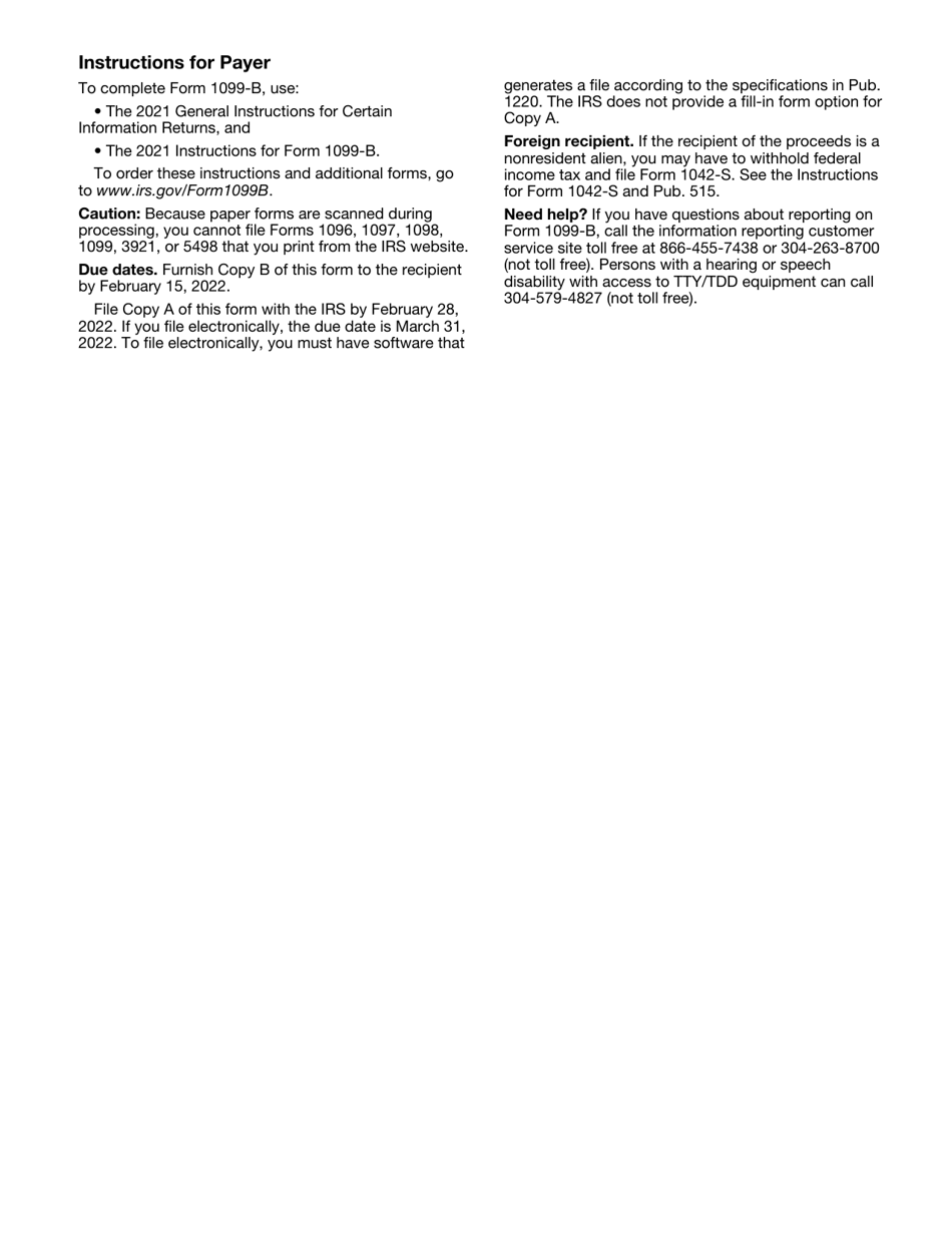 IRS Form 1099-B Proceeds From Broker and Barter Exchange Transactions, Page 9