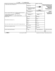IRS Form 1099-K Payment Card and Third Party Network Transactions, Page 3