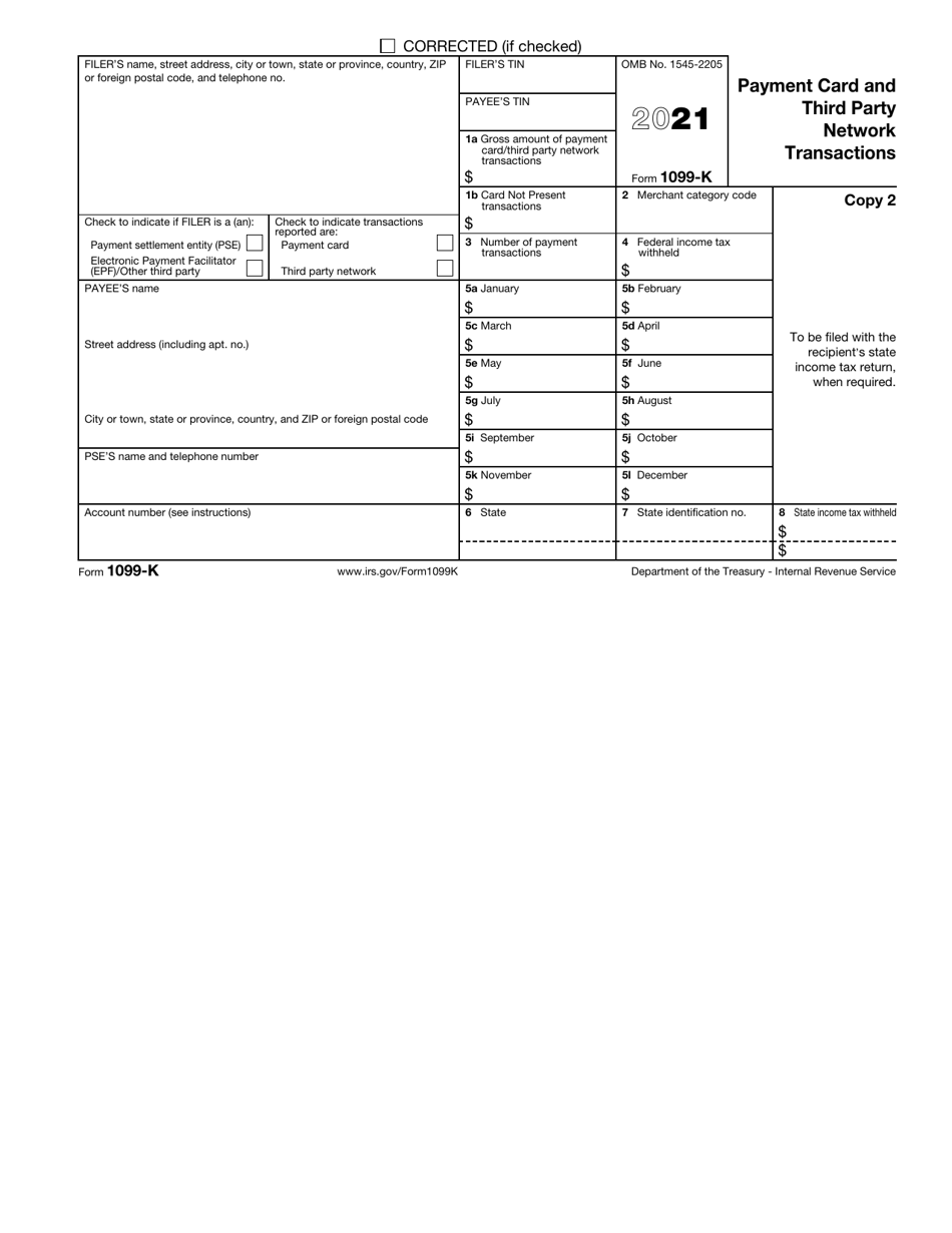 IRS Form 1099-K Payment Card and Third Party Network Transactions, Page 6