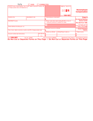 Irs Form 1099 Nec Download Fillable Pdf Or Fill Online Nonemployee Compensation 21 Templateroller