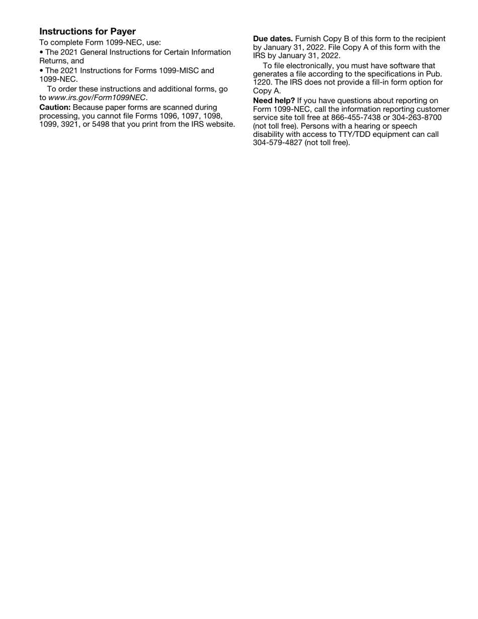 IRS Form 1099-NEC Nonemployee Compensation, Page 8