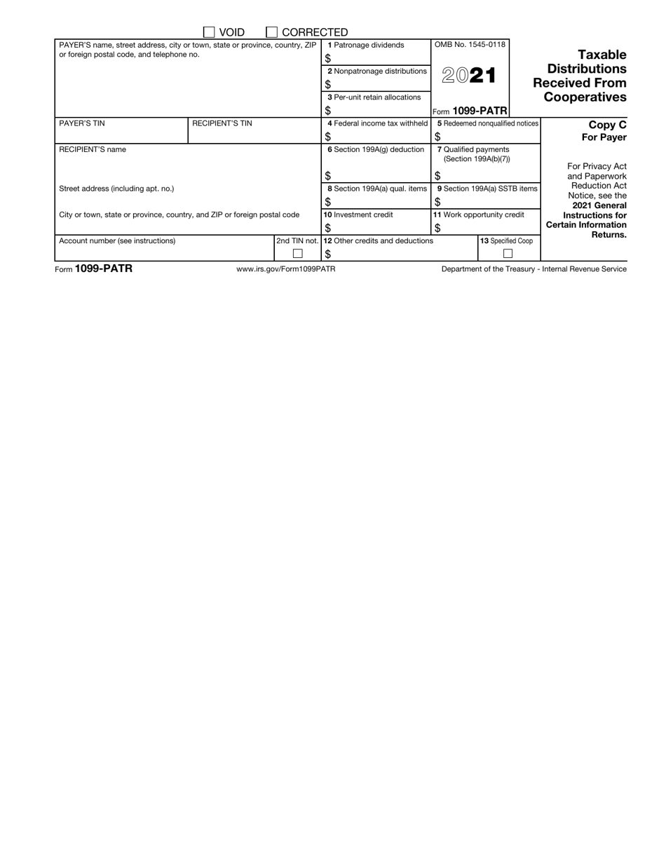 IRS Form 1099-PATR Taxable Distributions Received From Cooperatives, Page 5