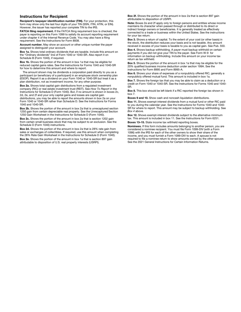 IRS Form 1099-DIV Dividends and Distributions, Page 5