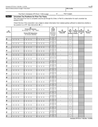 IRS Form 1120 Schedule UTP Uncertain Tax Position Statement, Page 3