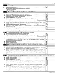 IRS Form 2555 Foreign Earned Income, Page 3