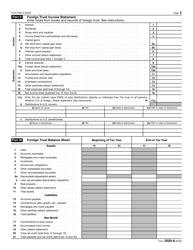 IRS Form 3520-A &quot;Annual Information Return of Foreign Trust With a U.S. Owner&quot;, Page 2