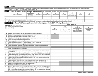 IRS Form 5471 Schedule E Income, War Profits, and Excess Profits Taxes Paid or Accrued, Page 2