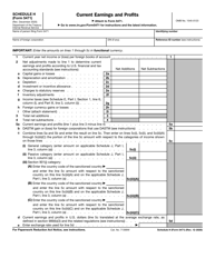 Form 5471 Schedule G Worksheet A Form 5471 Schedule G Worksheet A