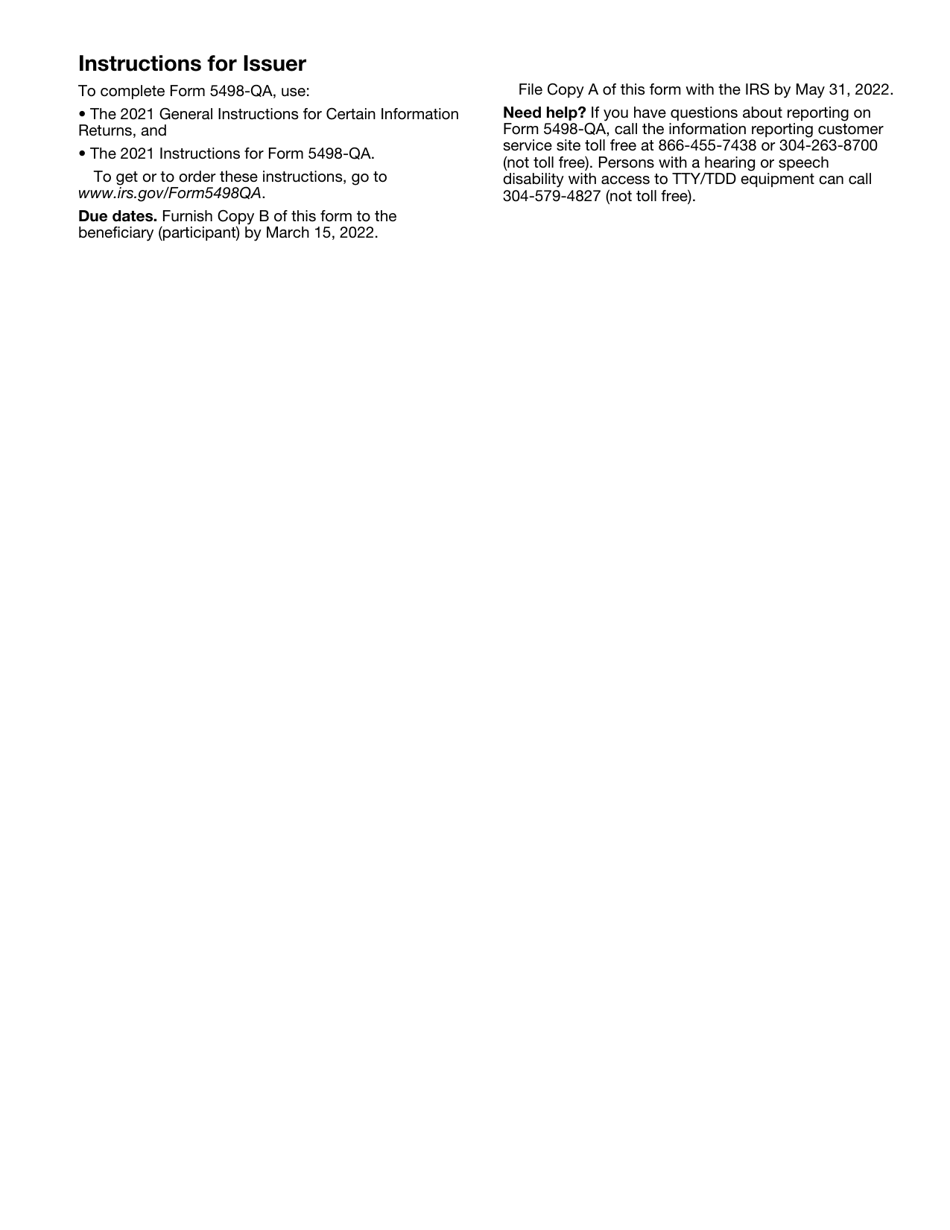 IRS Form 5498-QA Able Account Contribution Information, Page 5