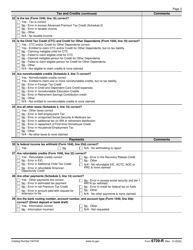IRS Form 6729-R Qss Return Review Sheet, Page 3