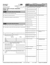 Document preview: IRS Form 8865 Schedule K-1 Partner&#039;s Share of Income, Deductions, Credits, Etc.
