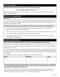 Disabled Homeowners&#039; Exemption Renewal Application - New York City, Page 2