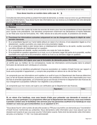 Disabled Homeowners&#039; Exemption Renewal Application - New York City (French), Page 2
