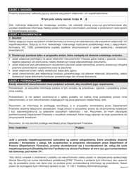 Senior Citizen Homeowners&#039; Exemption Renewal Application - New York City (Polish), Page 2