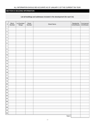 Cooperative Property Tax Abatement Initial Application - New York City, Page 2