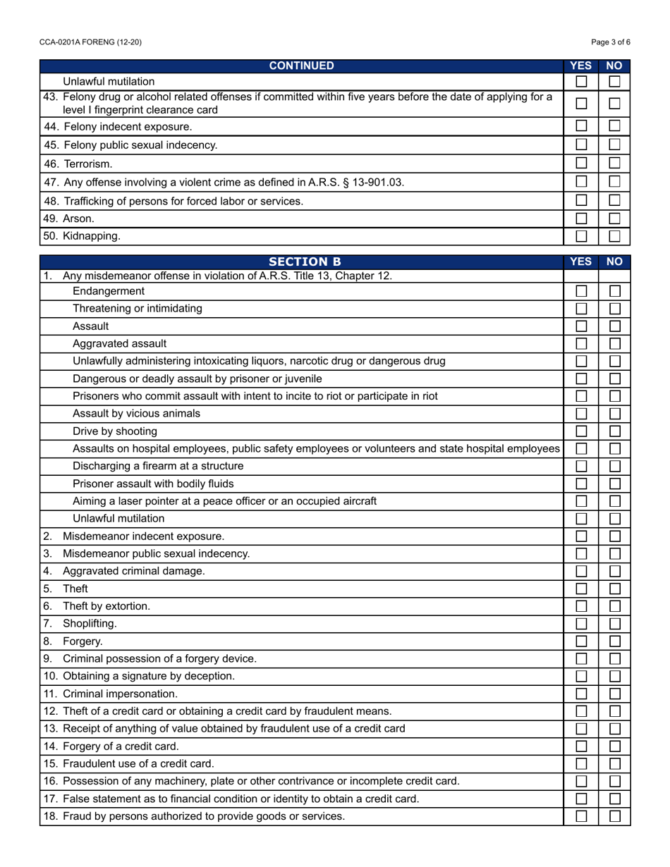 Form CCA-0201A Download Fillable PDF or Fill Online Certification ...