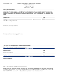 Document preview: Form CCA-1276A Action Plan - Arizona