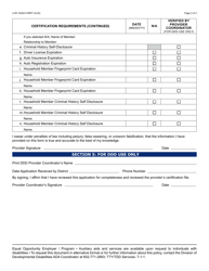 Form LCR-1025A Application for Initial Hcbs Certification - Arizona, Page 3