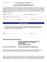 Document preview: Formulario ESA-1126A-S Cancelacion De Deposito Directo - Arizona (Spanish)