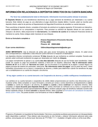 Document preview: Formulario UIB-1091A-S Acuerdo De Deposito Directo - Arizona (Spanish)