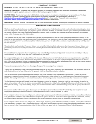 DD Form 2655 Complaint of Discrimination in the Federal Government, Page 3
