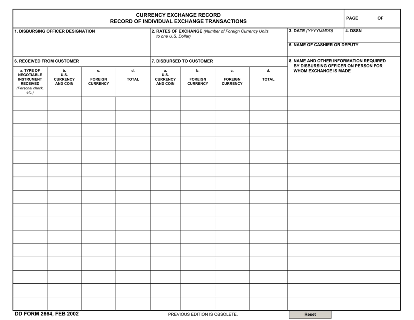 DD Form 2664 - Fill Out, Sign Online and Download Fillable PDF | Templateroller