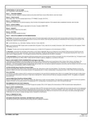 DA Form 5 Army Staffing Form, Page 3