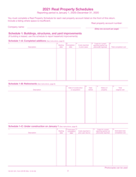 Form OR-RP (150-301-031) Real Property Return - Oregon, Page 2