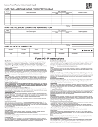 OTC Form 901-P Business Personal Property - Petroleum Related - Oklahoma, Page 2