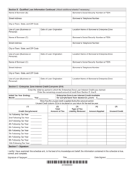 State Form 21926 Schedule LIC Enterprise Zone Loan Interest Tax Credit - Indiana, Page 2