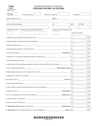 Form IT-41 (State Form 11458) Fiduciary Income Tax Return - Indiana