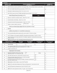 Form 103-LONG (State Form 11405) Business Tangible Personal Property Assessment Return - Indiana, Page 2