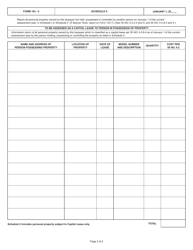 State Form 24057 (103-O) Information Return of Owned Personal Property - Indiana, Page 2