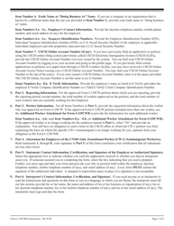 Instructions for USCIS Form I-129CWR Semiannual Report for CW-1 Employers, Page 3