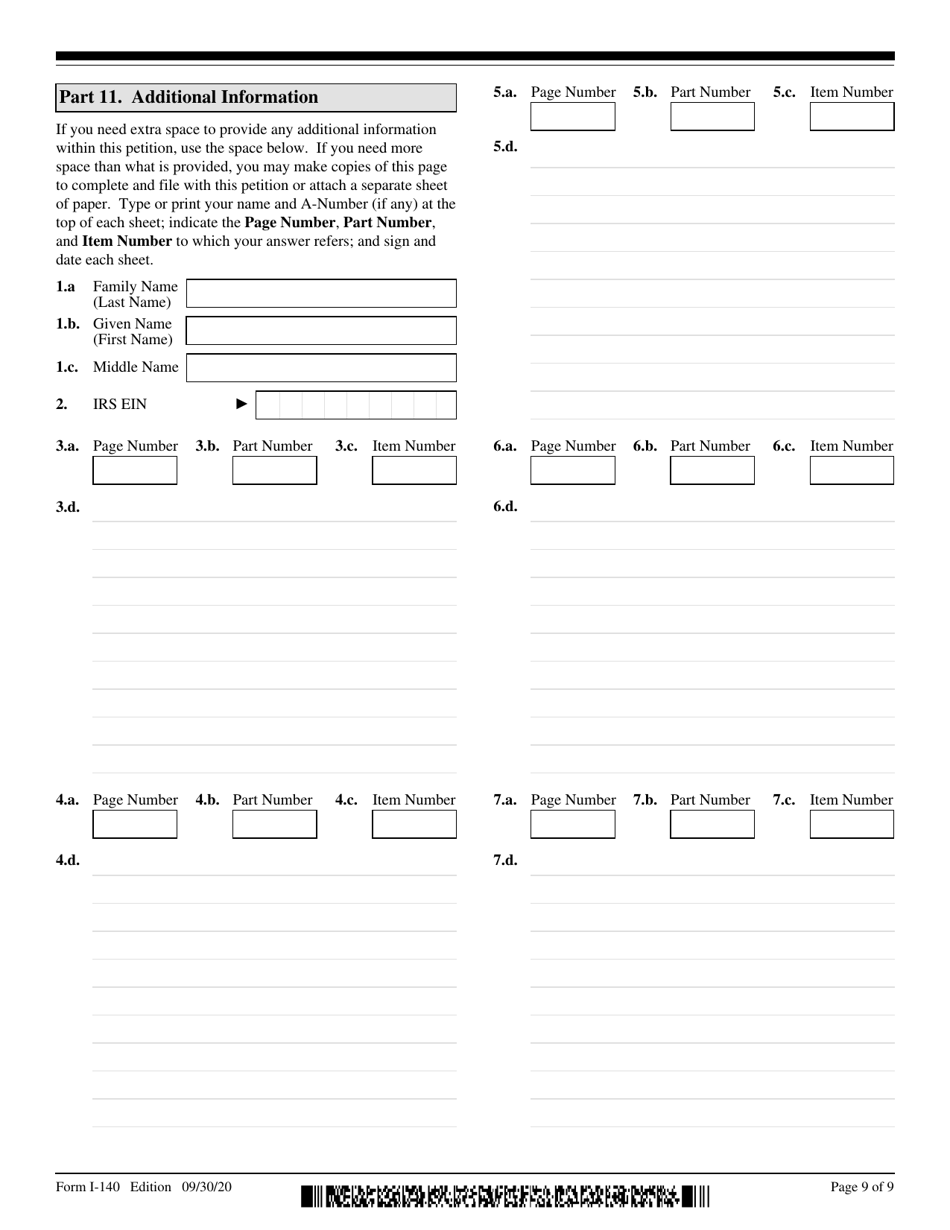 USCIS Form I-140 Immigrant Petition for Alien Workers, Page 9