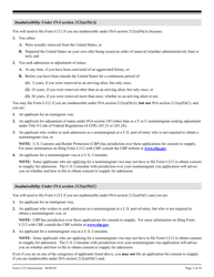 Instructions for USCIS Form I-212 Application for Permission to Reapply for Admission Into the United States After Deportation or Removal, Page 2