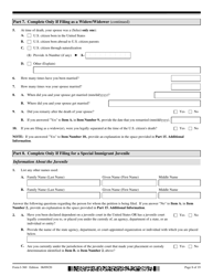 USCIS Form I-360 Petition for Amerasian, Widow(Er), or Special Immigrant, Page 8