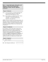 USCIS Form I-602 Application by Refugee for Waiver of Inadmissibility Grounds, Page 9