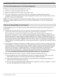 Instructions for USCIS Form I-910 Application for Civil Surgeon Designation, Page 2