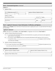 USCIS Form I-910 Application for Civil Surgeon Designation, Page 5