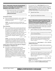 USCIS Form I-924 Application for Regional Center Designation Under the Immigrant Investor Program, Page 6