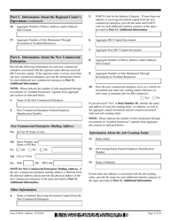 USCIS Form I-924A Annual Certification of Regional Center, Page 5