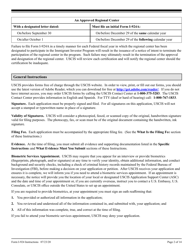 Instructions for USCIS Form I-924 Application for Regional Center Designation Under the Immigrant Investor Program, Page 2