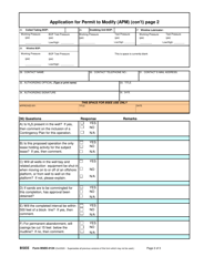 Form BSEE-0124 Application for Permit to Modify (Apm), Page 2