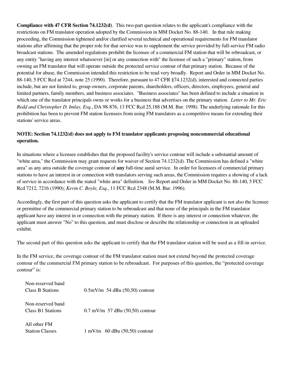 Instructions for FCC Form 2100 Schedule 314 Application for Consent to Assignment of Broadcast Station Construction Permit or License, Page 21