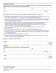 Form NIH3000 Departing Staff Request to Remove Copies of Nih Records, Page 2