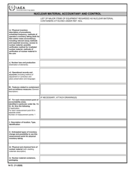 IAEA Form N-72 Design Information Questionnaire, Page 9