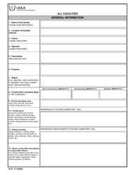IAEA Form N-73 Design Information Questionnaire, Page 2