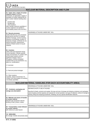 IAEA Form N-73 Design Information Questionnaire, Page 5